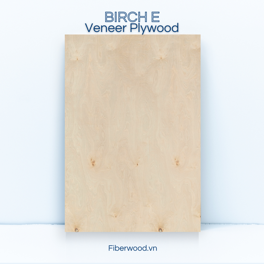 Plywood with natural Birch DE Veneer surface – 18mm