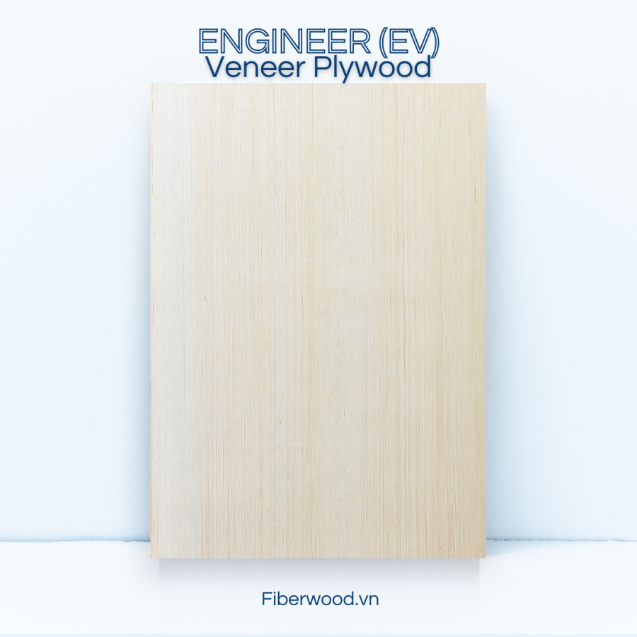 Plywood covered with Engineer natural Veneer surface – 18mm