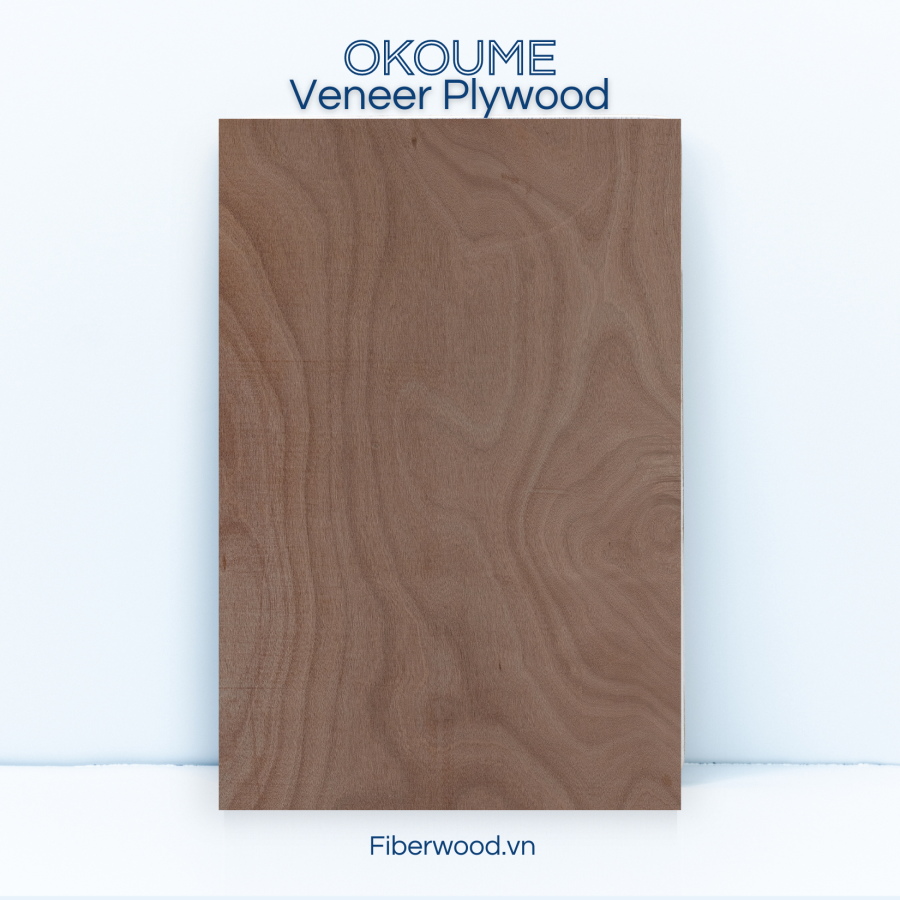 Plywood with natural Okoume Veneer surface – 18mm